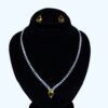 Bright Yellow & Clear Stone Jewelry Set (LC0011)