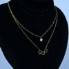 Dual Layer Necklace with Roman Glam & Sparkling Stones (PD002) - Image 2