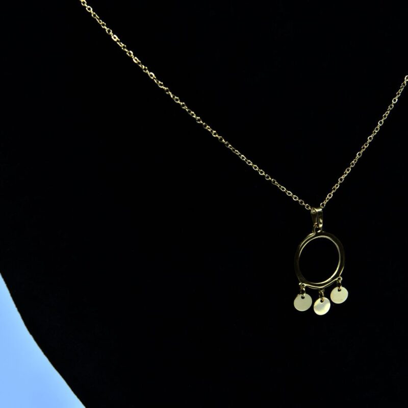 Gold Toned Necklace with Unique Charms (PD003) - Image 2