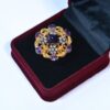 Golden Toned Royal purple Ring- (R004)