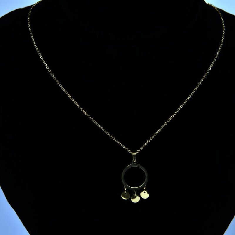 Gold Toned Necklace with Unique Charms (PD003)