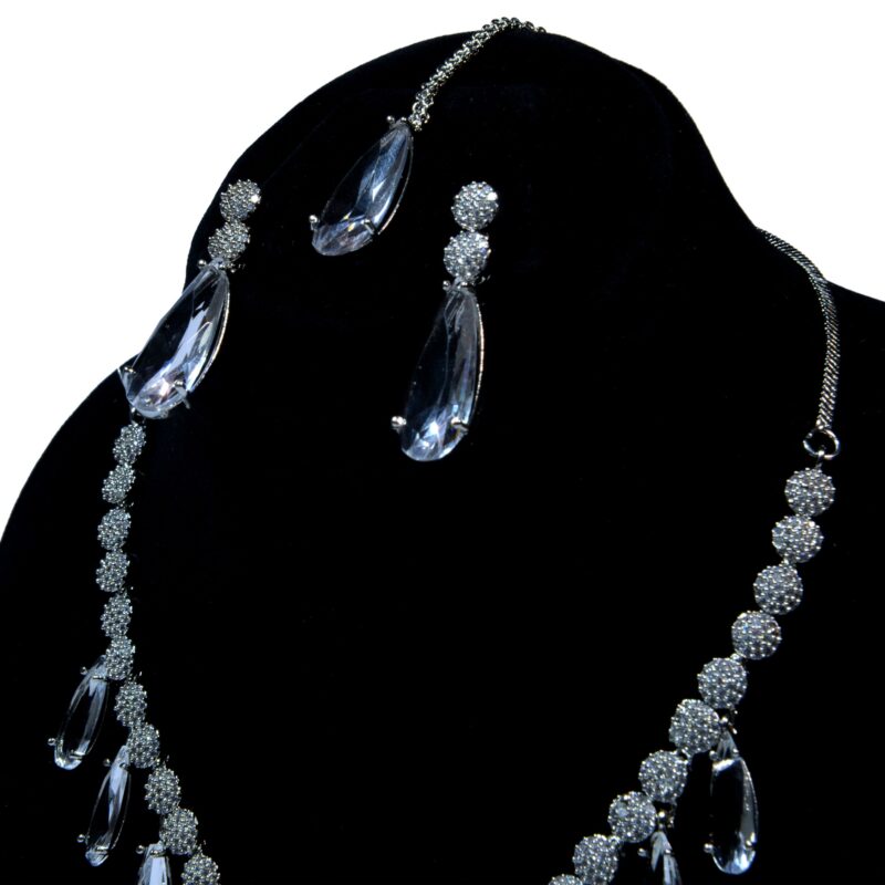 Sparkling zarcons Beads & Teardrop Crystals Jewelry Set (LC003)