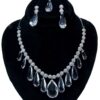 Sparkling zarcons Beads & Teardrop Crystals Jewelry Set (LC003) - Image 2