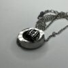Silver-Toned Roman Numeral Necklace with Crystal Stones (PD0031) - Image 7