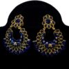 Radiant  Blue and Golden Earrings (ER0014) - Image 3