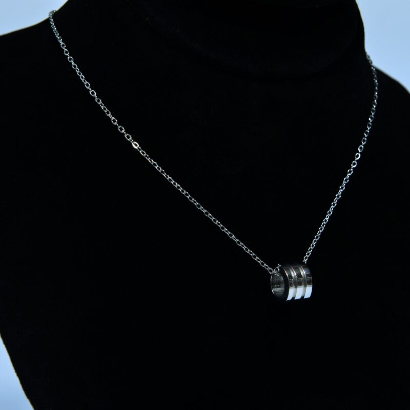 Modern three-ring cylindrical Stainless Steel Pendant (PD0029) - Image 2