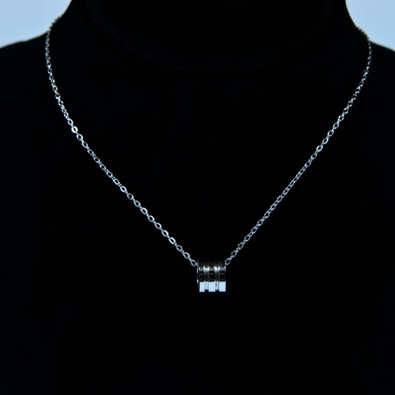 Modern three-ring cylindrical Stainless Steel Pendant (PD0029)