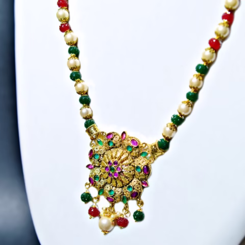 Fancy Multi Color Pearl Mala Set (MALS-006)