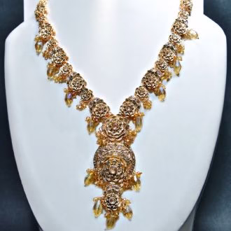 Turkish Rose Petal Design Mala Set  (5 Color Choices)  (MALS-008)