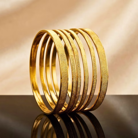 Classy RP Gold Bangles Set For Women (BG-0018)