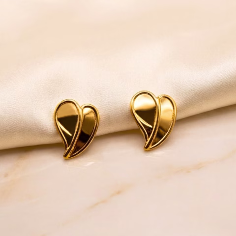 Stylish Heart Style Stainless Steel Tops (TP-009)
