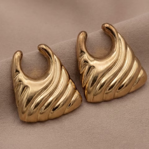 Stylish Stainless Steel Handbag Style Stud Tops (TP-007)