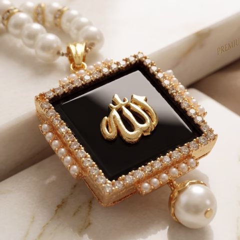 Premium Allah Name Long & Heavy Pearl Mala (3 Colors ) (MAL-0017)