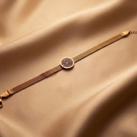 Trendy Stainless Steel Watch Inspired Mesh Bracelet (BR-0049)